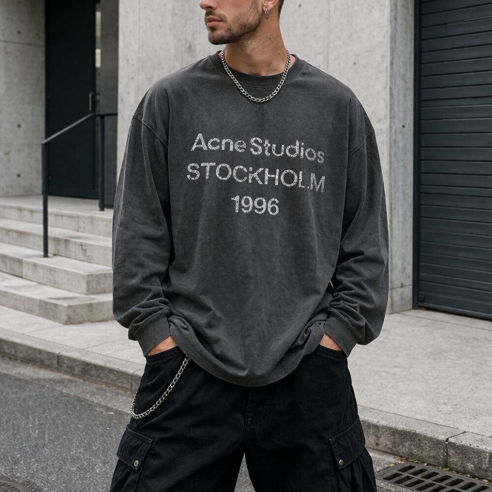 Acne Studios Stockholm 1996 Long Sleeve Tee Size M NWT
